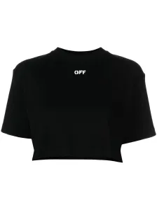 OFF-WHITE - Cropped Cotton T-shirt #60134