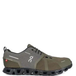 On Running Mens Cloud 5 Waterproof Sneakers Green UK 8 Khaki