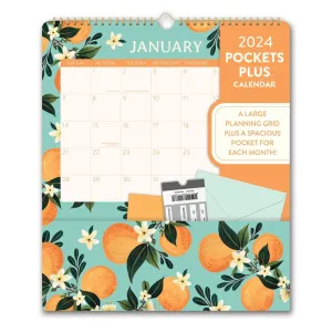 Fruit And Flora Pockets Plus 2024 Wall Calendar