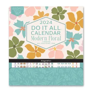 Modern Floral Do It All 2024 Wall Calendar