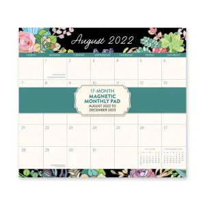 Succulent Garden 2023 Magnetic Monthly Pad