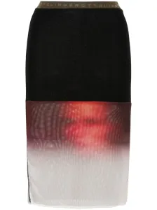 OTTOLINGER - Fade Print Mesh Midi Skirt #1263471