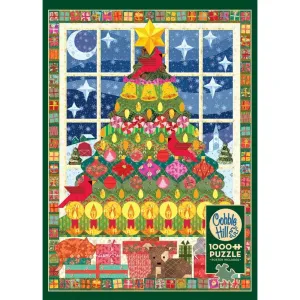 Quilted Chirstmas Tree 1000 Piece Puzzle