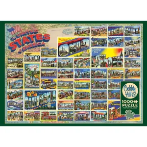 Vintage American Postcards 1000pc Puzzle #15529