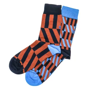 OYBO, New Strips Unisex Socks, blue Größe 39-41