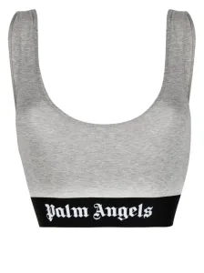 PALM ANGELS - Classic Logo Cotton Bra #822985