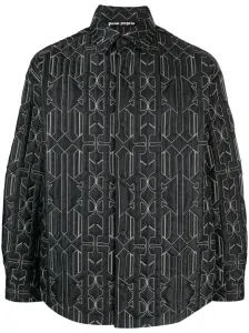 PALM ANGELS - Monogram Quilted Overshirt #1149495