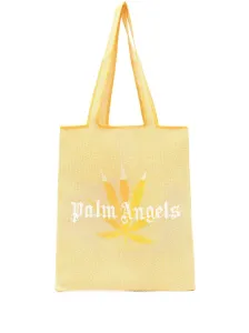 PALM ANGELS - Rafia Logo Shopping Bag #821933