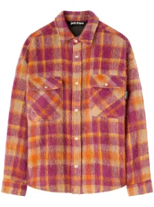 PALM ANGELS - Checked Wool Overshirt #1128776