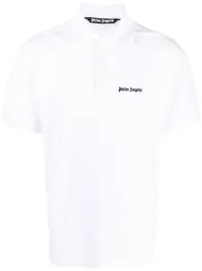 PALM ANGELS - Embroidered Logo Cotton Polo Shirt #1129592