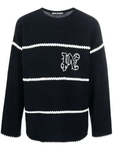 PALM ANGELS - Monogram Wool Sweater #1128659