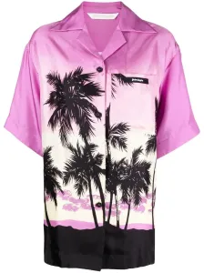 PALM ANGELS - Pink Sunset Bowling Shirt #1123515