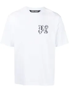 PALM ANGELS - Monogram Cotton T-shirt #1128728