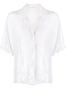 PAROSH - Sequinned Short Sleeve Shirt #1137426