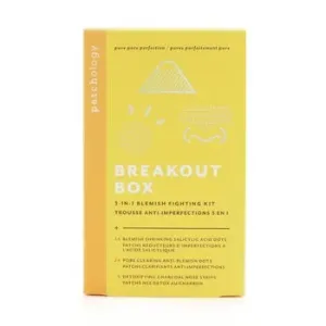 PatchologyBreakout Box 3-IN-1 Blemish Fighting Kit: Blemish Shrinking Dots, Ant-Blemish Dots, Charcoal Nose Strips, Storage Sachets For Dots -