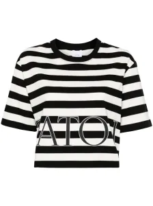 PATOU - Striped Print Cotton T-shirt #1281336