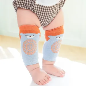 Baby Crawling Dispensing Animal Pattern Non-slip Eyelet Breathable Knee Pads #1048017