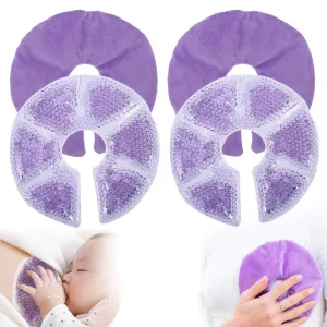 2-pack Reusable Nursing Pads, Breast Pads for Breastfeeding, Relieve Nursing Pain, Mastitis, Engorgement, and More with Hot and Cold Gel Pads, Boost M