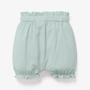 100% Cotton Baby Girl Solid Ruffle Elasticized Waist Bloomers Shorts #783884