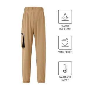 Activewear Kid Boy Solid Color Pocket Design Elasticized Pants #832069