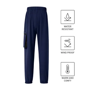 Activewear Kid Boy Solid Color Pocket Design Elasticized Pants #832077