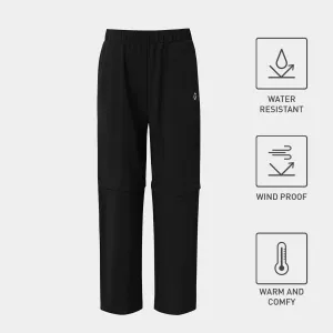Activewear Kid Boy Solid Color Zipper Design Removable Elasticized Pants #831433