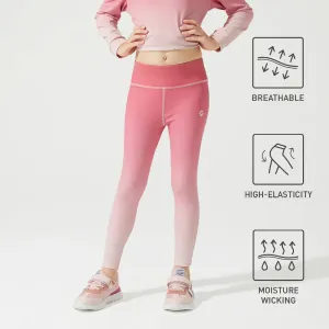 Activewear Kid Girl Gradient Color High Waist Leggings #831423