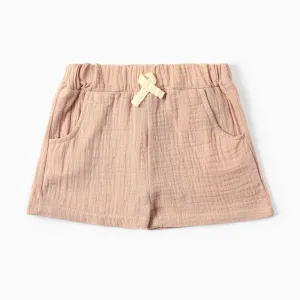 Baby Boy Cotton Casual Solid Color Shorts Pants