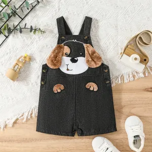 Baby Boy 100% Cotton Cute Dog Doll Design Tank Overalls Romper