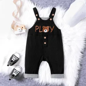 Baby Boy Bear Pattern Jumpsuit with Hanging Strap #1067111