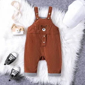 Baby Boy Bear Pattern Jumpsuit with Hanging Strap #1067117