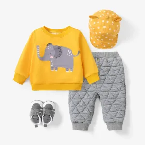 Baby Boy Casual Animal Pattern Pullover/Pants/Hat/Shoes