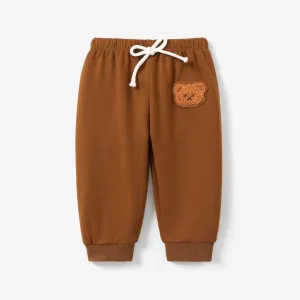 Baby Boy Casual Bear Pattern Sweatpants #1317526