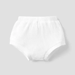 Baby Boy/Girl Solid Waffle Textured Shorts #844958