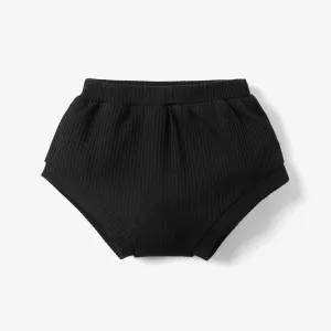 Baby Boy/Girl Solid Waffle Textured Shorts #844967