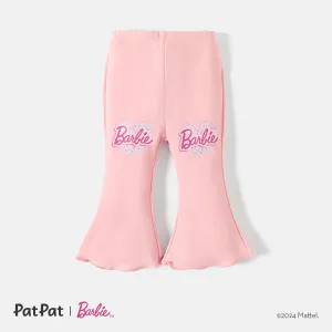 Barbie Baby Girl Graphic Print Flared Pants