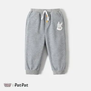 Looney Tunes Baby Boy Animal Patch Detail Waffle Sweatpants #216012