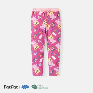Peppa Pig Toddler Girl Naia Rainbow Print Elasticized Leggings