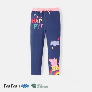 Peppa Pig Toddler Girl Naia Rainbow Print Elasticized Leggings