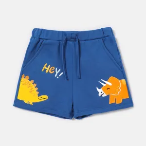 Toddler Boy Animal Embroidered Elasticized Shorts #791499