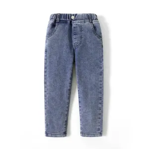Toddler Boy Casual Elasticized Denim Jeans #768371