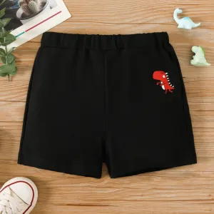 Toddler Boy Vehicle Embroidered Shorts #1046656