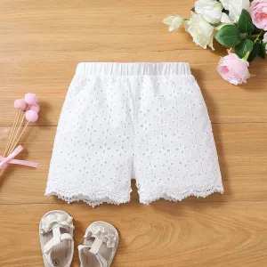Toddler Girl 100% Cotton Lace Trim Schiffy Shorts #1038980