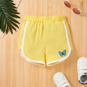 Toddler Girl Butterfly Print Shorts #191514