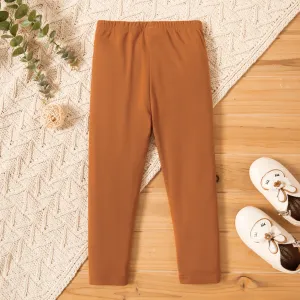 Toddler Girl Casual Solid Color Casual Pants #194346