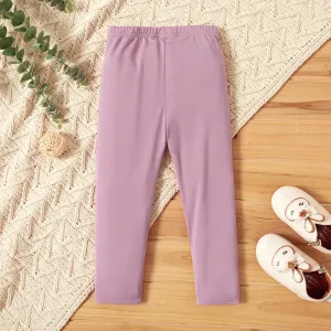 Toddler Girl Casual Solid Color Casual Pants #194359