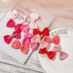 12-pack Bow Knot Decor Hair Clip for Girls (Multi Color Available) #192633