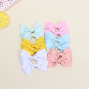 12-pack Bow Knot Decor Hair Clip for Girls (Multi Color Available) #192637