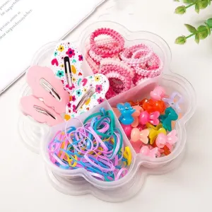 140 pieces Colorful and multi-combination hair accessories set, a variety of styles can be purchased #1092722