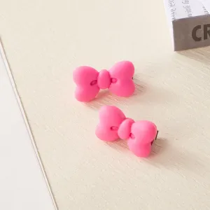 2-pack Adult/kids/toddler/baby Pink heart-shaped bangs, broken hair clips #1162946